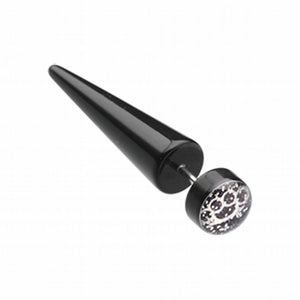 Glitter Brassknuckle Acrylic Fake Taper-WildKlass Jewelry