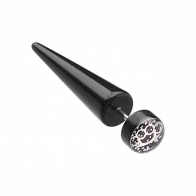Glitter Brassknuckle Acrylic Fake Taper-WildKlass Jewelry