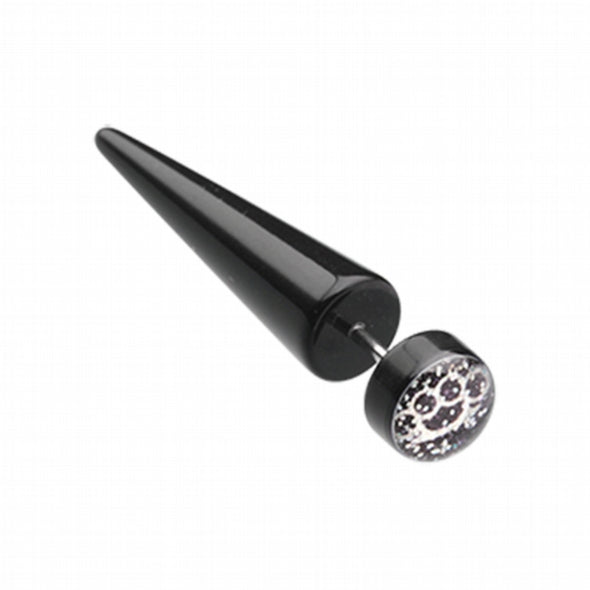 Glitter Brassknuckle Acrylic Fake Taper-WildKlass Jewelry