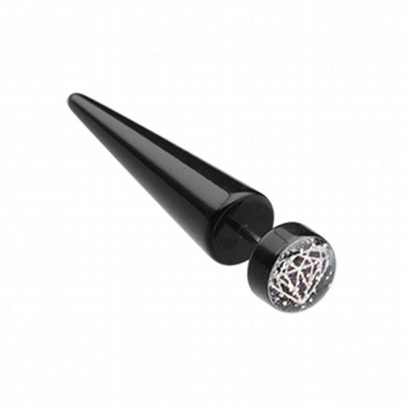Glitter Diamond Acrylic Fake Taper-WildKlass Jewelry