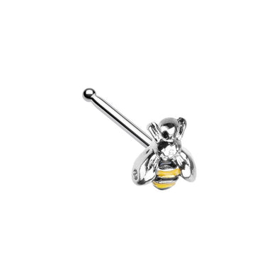 WILDKLASS Buzz Off Bumble Bee Nose Stud Ring-WildKlass Jewelry