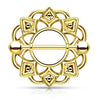 Tribal Shield Nipple WildKlass Ring with 316L Surgical Steel WildKlass Barbell-WildKlass Jewelry
