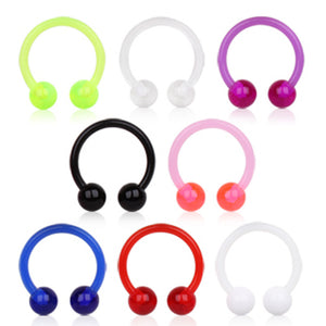 BioFlex Horseshoe with UV Acrylic Balls-WildKlass Jewelry