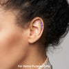 Pair of Plain Wire Wave Prepacked WildKlass Ear Crawler/Ear Climber-WildKlass Jewelry