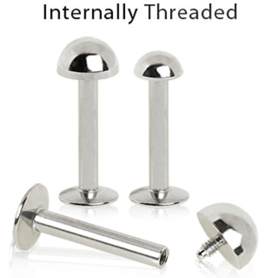 316L Internally Threaded Dome Top Labret-WildKlass Jewelry