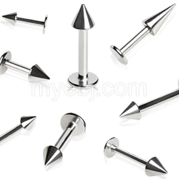 316L Surgical Steel Labret / Monroe with Spike-WildKlass Jewelry