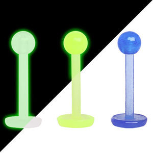 Glow in the Dark Bioflex Labret-WildKlass Jewelry