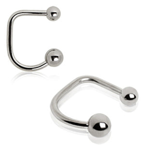 316L Surgical Steel Loop with Balls-WildKlass Jewelry