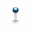 Colorline PVD Ball Top Steel Labret-WildKlass Jewelry