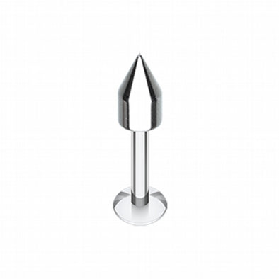 Short Cylinder Spike Top Steel Labret-WildKlass Jewelry