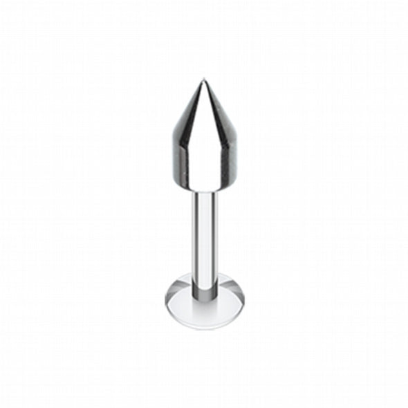 Short Cylinder Spike Top Steel Labret-WildKlass Jewelry