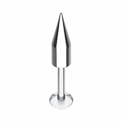 Long Cylinder Spike Top Steel Labret-WildKlass Jewelry