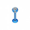 Colorline PVD Aurora Gem Ball Steel Labret-WildKlass Jewelry