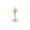 Basic UV Acrylic Spike Top Labret-WildKlass Jewelry