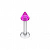 Basic UV Acrylic Spike Top Labret-WildKlass Jewelry