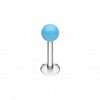 Neon UV Acrylic Ball Top Labret-WildKlass Jewelry