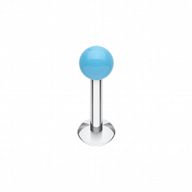 Neon UV Acrylic Ball Top Labret-WildKlass Jewelry