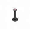Blackline Gem Ball Internally Threaded Labret-WildKlass Jewelry