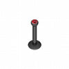 Blackline Gem Ball Internally Threaded Labret-WildKlass Jewelry