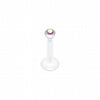 Bio-Flex Gem Ball Push-Fit Labret-WildKlass Jewelry