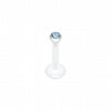 Bio-Flex Gem Ball Push-Fit Labret-WildKlass Jewelry