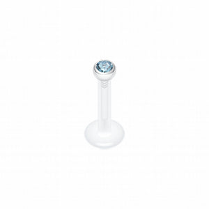 Bio-Flex Gem Ball Push-Fit Labret-WildKlass Jewelry