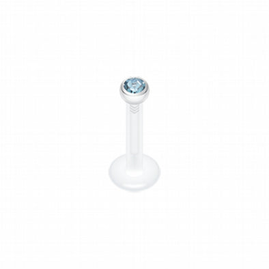 Bio-Flex Gem Ball Push-Fit Labret-WildKlass Jewelry