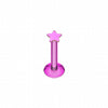 Colorline PVD Star Top Internally Threaded Labret-WildKlass Jewelry