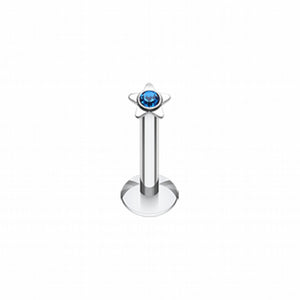 Sparkle Star Top Internally Threaded Labret-WildKlass Jewelry