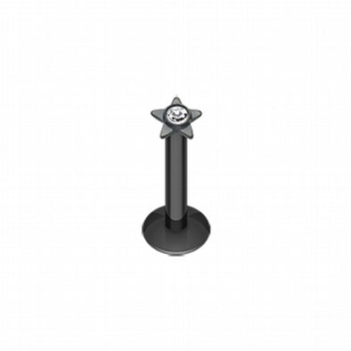 Colorline Sparkle Star Top Internally Threaded Labret-WildKlass Jewelry