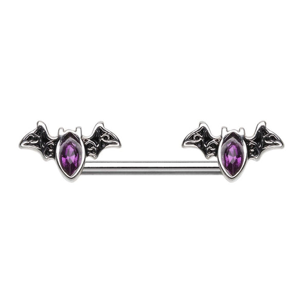 WILDKLASS Bat Outta Hell Nipple Barbell Ring-WildKlass Jewelry