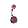Majestic Stripe Multi-Sprinkle Dot Belly Button Ring-WildKlass Jewelry