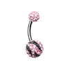 Majestic Stripe Multi-Sprinkle Dot Belly Button Ring-WildKlass Jewelry