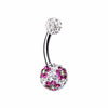 Flower Delight Multi-Sprinkle Dot Belly Button Ring-WildKlass Jewelry