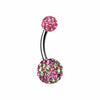 Flower Delight Multi-Sprinkle Dot Belly Button Ring-WildKlass Jewelry