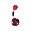 Flower Delight Multi-Sprinkle Dot Belly Button Ring-WildKlass Jewelry