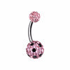Polka Dot Multi-Sprinkle Dot Belly Button Ring-WildKlass Jewelry