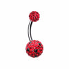 Polka Dot Multi-Sprinkle Dot Belly Button Ring-WildKlass Jewelry