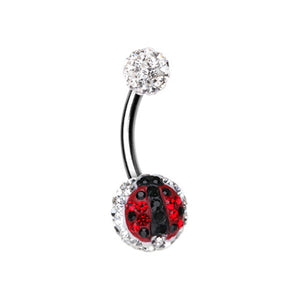 Ladybug Multi-Sprinkle Dot Belly Button Ring-WildKlass Jewelry