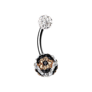 Elegant Vestige Multi-Sprinkle Dot Belly Button Ring-WildKlass Jewelry