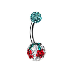 Cheri Cherry Multi-Sprinkle Dot Belly Button Ring-WildKlass Jewelry