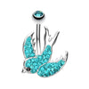 Dazzling Swallow Multi-Sprinkle Dot Belly Button Ring-WildKlass Jewelry