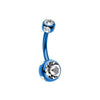 Colorline Aurora Gem Ball Steel Belly Button Ring-WildKlass Jewelry