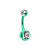 Colorline Aurora Gem Ball Steel Belly Button Ring-WildKlass Jewelry
