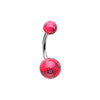 Plaid Patterned Acrylic Belly Button Ring-WildKlass Jewelry