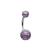 Plaid Patterned Acrylic Belly Button Ring-WildKlass Jewelry