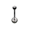 Bio Flexible Shaft Gem Ball Acrylic Belly Button Ring-WildKlass Jewelry