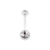 Bio Flexible Shaft Gem Ball Acrylic Belly Button Ring-WildKlass Jewelry