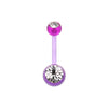 Bio Flexible Shaft Gem Ball Acrylic Belly Button Ring-WildKlass Jewelry