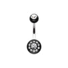 Dial Gem Sparkle Acrylic Belly Button Ring-WildKlass Jewelry